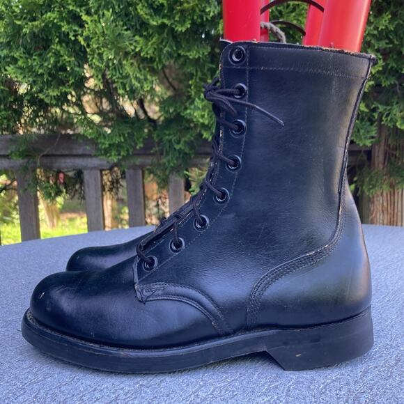 7 NOS 60s US Army Leather Combat Lace up Boots Vintage Military